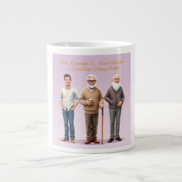 3 Generaties Cadeau Papa aan Opa Familie Kunst Grote Koffiekop