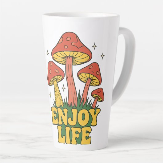 3. Geniet van het leven Koffie Mok (Rechterhoek)