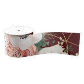 3" Geometrische tuinwijn met grondexploitant Roos Grosgrain Lint (Spoel)