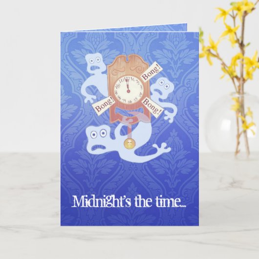 3 Ghosts (Halloween poem) card Kaart (Gele Bloem)