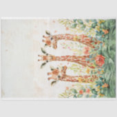 3 Giraffe Decoupage Papier Waterverf (Voorkant)