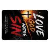 # 3 God liefhebben, zonde haten Magneet (Horizontaal)
