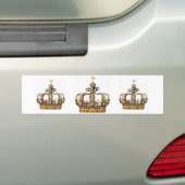 3 Golden Crowns Bumpersticker (Op auto)