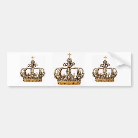3 Golden Crowns Bumpersticker (Voorkant)