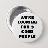 3 Good People Button (Voorkant /achterkant)