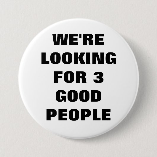 3 Good People Button (Voorkant)
