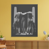 3 Graces Print Romeinse kunst Print Stretched Canv (Insitu (Woonkamer))