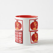 3 Granaatappel plakjes Art Deco Mok (Midden)