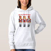 3 Grappig Kerst Notenkraker Speelgoed Hoodie (Voorkant)