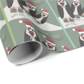 3 Grappige Springy pinguïns Cadeaupapier (Rol Hoek)