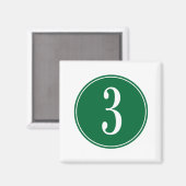 #3 groene cirkel magneet (Voorkant / Achterkant)