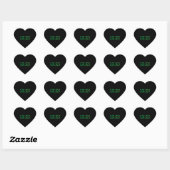 3 Groene Pickleballs transparant Hart Sticker (Vel)