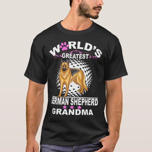 3 Grootste Duitse Herders Oma van de Wereld T-shirt (Voorkant)