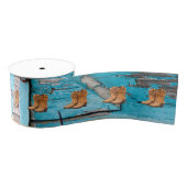 3"Grosgrain Lint Blauw Houten Schuur Deur Laarzen (Spoel)