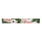 3" Grosgrain lint geometrische tuin Roos Hunter (Voorkant)