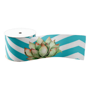 3" Grosgrain lint geometrische tuin Roos schuur Wo