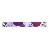 3" Grosgrain Lint Lavendel Hibiscus op Wit (Voorkant)