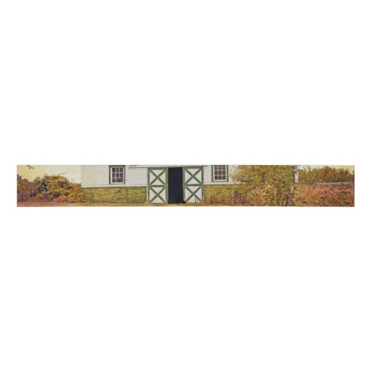 3" Grosgrain Ribbon Sunset Barn Country Rustic Fie Grosgrain Lint (Voorkant)