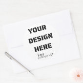 3"grote ronde sticker (Envelop)