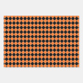 3 Halloween Coordinates Oranje pomkins & Spiers Inpakpapier Vel (Voorkant 2)
