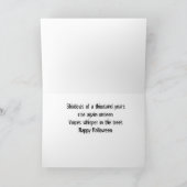 3 Halloween kaart met geest met gedicht (Binnen)