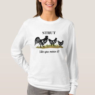 3 Hanen op een Rij - PARADEER alsof je het Meent! T-shirt