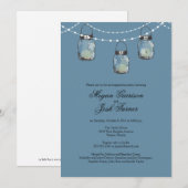 3 Hangende Mason Jars - Verlovingsfeest Kaart (Voorkant / Achterkant)