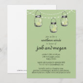 3 Hangende Mason Jars - Verlovingsfeest Kaart (Voorkant / Achterkant)