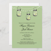 3 Hangende Mason Jars - Verlovingsfeest Kaart (Voorkant / Achterkant)