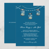 3 Hangende Mason Jars - Vrijgezellenfeest Kaart (Voorkant / Achterkant)