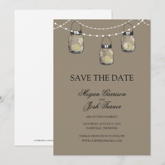 3 Hangende Metselaars Potten - SAVE THE DATE (Voorkant / Achterkant)