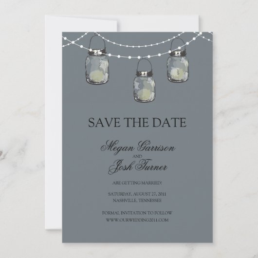 3 hangende metselwerkpotten - DATUM OPSLAAN Save The Date (Voorkant)