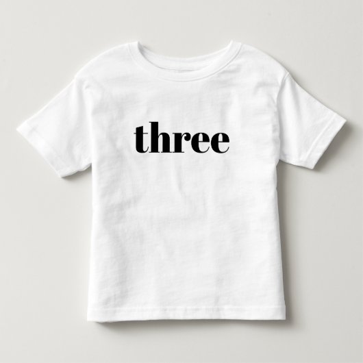 3 - Happy Birthday Shirt voor peuters (Voorkant)