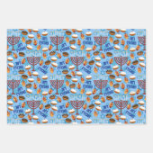 3  Happy Hanukkah Wrapping Paper Gift Wrap (Voorkant 3)