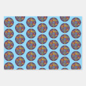 3  Happy Hanukkah Wrapping Paper Gift Wrap (Voorkant 2)