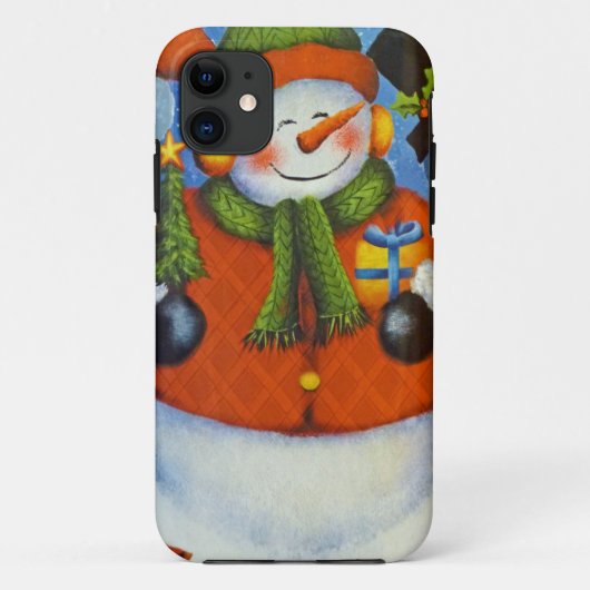 3 Happy Snowmen Case-Mate iPhone Case (Achterkant)