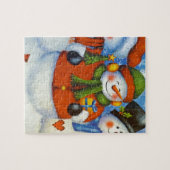 3 Happy Snowmen Legpuzzel (Horizontaal)
