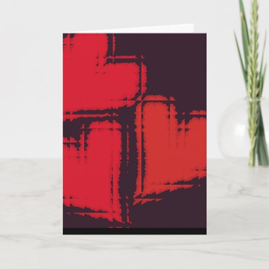 3 hartverwarmt valentijn blanco briefkaart (Voorkant)