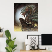 3-Headed Dragon Poster (Thuiskantoor)