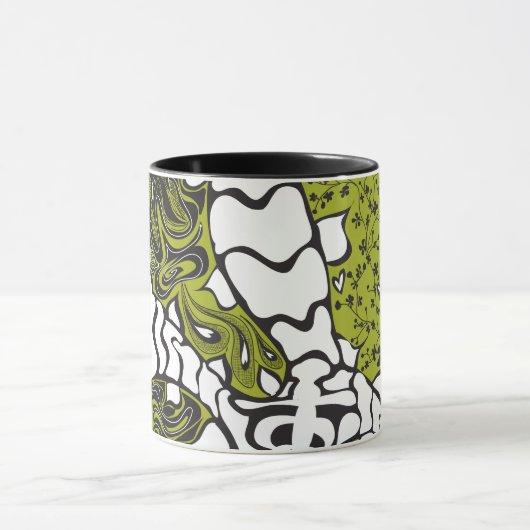 3 Headed Monster grote koffie-mok Mok (Midden)