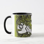 3 Headed Monster grote koffie-mok Mok (Links)