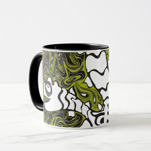 3 Headed Monster grote koffie-mok Mok (Voorkant links)