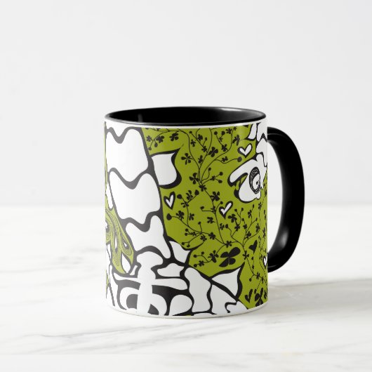 3 Headed Monster grote koffie-mok Mok (Voorkant rechts)