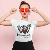 3 Hearts Love Nooit falen T-shirt