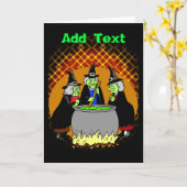 3 Heksen Custom Kaart (Gele Bloem)