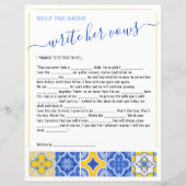 3 Help de bruid schrijven haar geloften Vrijgezell (Voorkant)