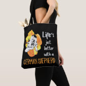 3 Het leven is gewoon beter met een Duitse herder Tote Bag (Dichtbij)