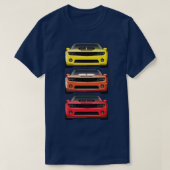3 hete kleuren t-shirt (Design voorkant)