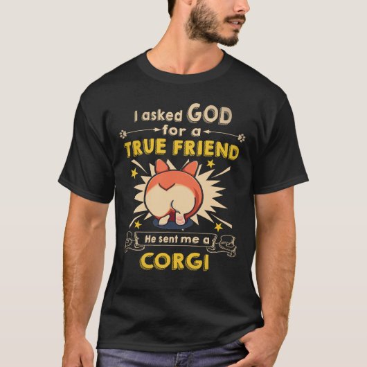 3 Hij Stuurde Me Een Corgi T-shirt (Voorkant)
