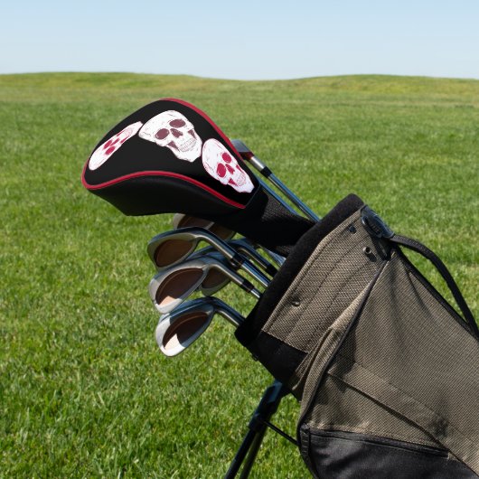 3 Hoge schedels Golfheadcover (Insitu)